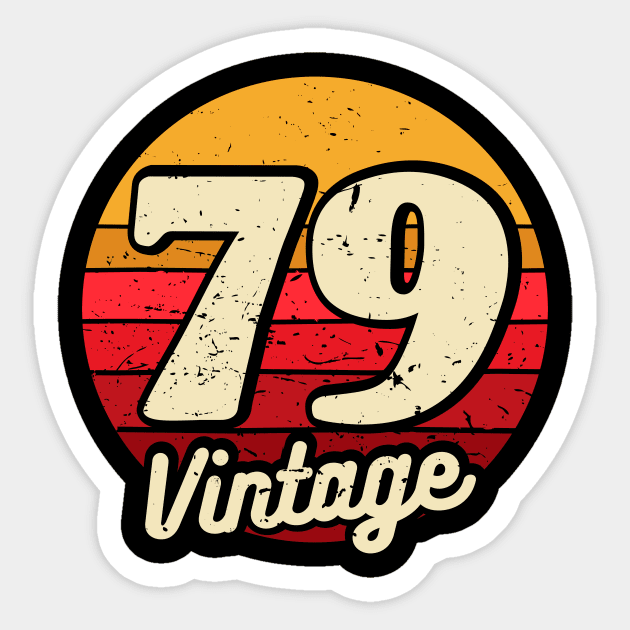 Vintage 1979 2 Sticker by luisharun